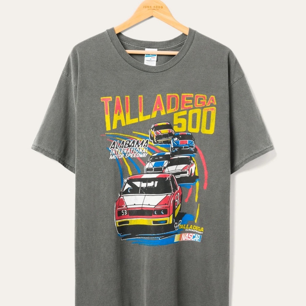 Junk Food Clothing NASCAR TALLADEGA 500 FLEA MARKET TEE - Picture 1 of 2
